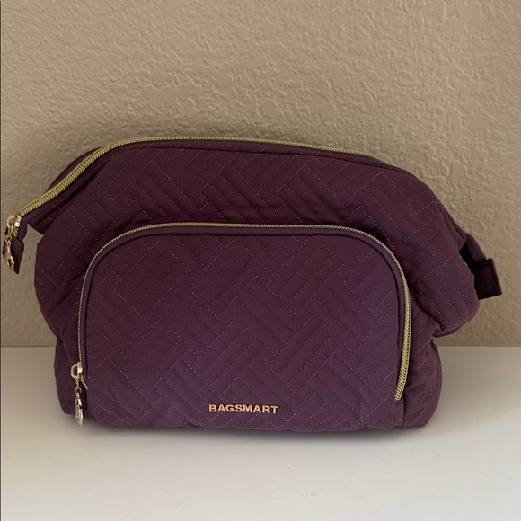 Bagsmart Handbags - Purple Quilted Women's Bag size large